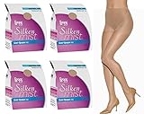 4-Pack L'eggs Silken Mist Semi-Opaque Leg Control Top Pantyhose