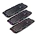 Sokaton Gaming Keyboard, M-200 Mechanical Feel Gaming Keyboard, LED Three Color Backlit USB Wired Game Keyboard (Black)