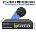 BV-Tech 5 Port PoE+ Switch (4 PoE+ Ports | 1 Uplink Port) – 65W – 802.3af/at – POE-SW501