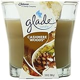 Glade Jar Candle, Cashmere Woods, 3 Count