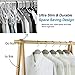 ELONG HOME Plastic Clothes Hangers, Upgraded Rubber Non Slip Plastic Hangers, Non Velvet Durable Slim Clothing Hangers, 17.7 Inches Wide for Adults Clothes, 20 Pack