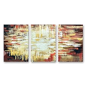 3 Panel Abstract Pictures Home Wall for Bedroom...