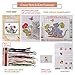 Printed Cross Stitch Kits 11CT 15X13inch 100% Cotton Holiday Gift DIY Embroidery Starter Kits Easy Patterns Embroidery for Girls Crafts DMC Stamped Cross-Stitch Supplies Baby Cat Play with Butterfly
