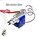 Zorvo 3d Printer Hot End Metal V6 J-Head Hotend Extruder for RepRap 3d Printer Extruder Parts1.75mm Filament, Direct Feed or Bowden 0.4mm Nozzle, 12V fan, and 3ft PTFE Bowden Tube
