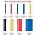 140PCS 8Inch Heat Shrink Tubing 2:1, Electrical Cable Wire Wrap Assorted Electric Insulation Tube Kit