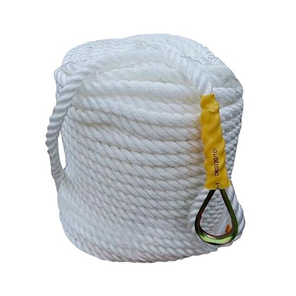 World-Pride-12×300-Twisted-Nylon-Anchor-RopeLine-with-Thimble-Boat-Rode