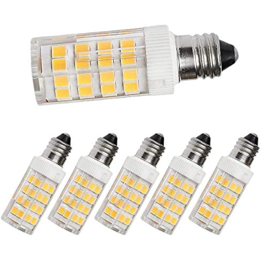 T3/T4 E11 LED Bulb Mini Candelabra Light Bulbs (JDE11 120V 50W Halogen