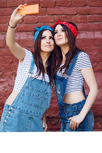 image for Consumable Depot CD Bandana |100% Cotton, 12-Pack Bandanas for Women, 