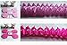 Hanging Garland Four-Leaf Tissue Paper Flower Garland Reusable Party Streamers for Party Wedding Decorations, 11.81 Feet/3.6M Each, Pack of 6 (Pink Set 6PC)
