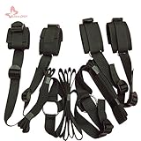 Fetish Under Bed Restraint Kit with Hand Cuffs Ankle Cuff Bondage Collection For Male Female Couple