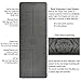 DAWAY Y8 Eco Friendly Wide Thick TPE Yoga Mat Workout Exercise Pilates, Non Slip, Double Sided, Soft, Body Alignment Professional Design, with Carry Strap, 72