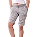 Metro Women's Cotton Bermuda Shorts with Pockets, Elastic Waist, Soft Stretch