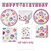 Olive Occasions Little Baker Girls Birthday Party Candy Bouquet 16 Dessert Plates, 16 Lunch Plates, 16 Lunch Napkins and 16 Beverage Napkins, Candle, Table Cover, 16 Gift Bags