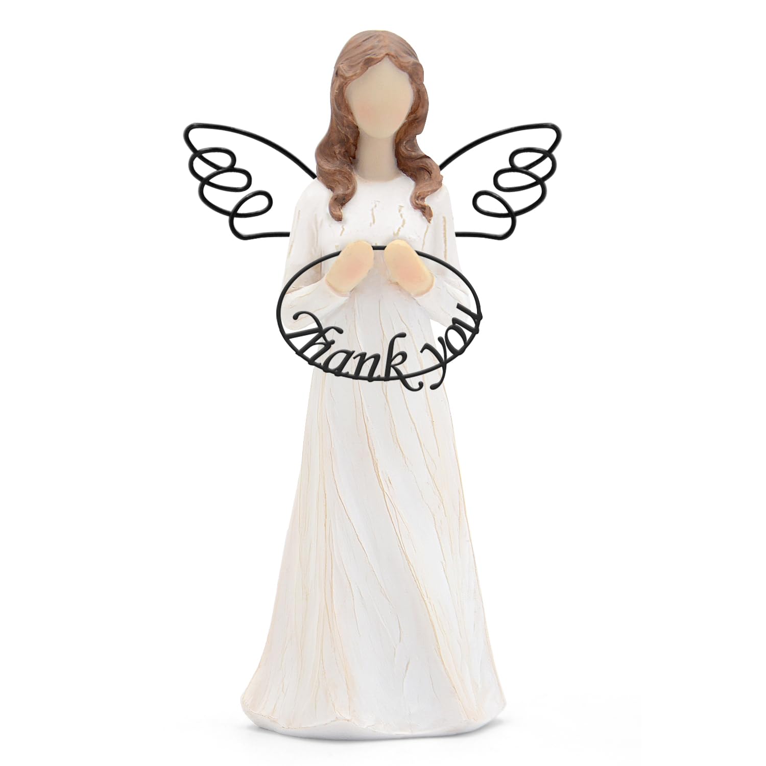 Angel Figure Statue Thank You Gifts for Teachers, Colleagues, Staff, Friends, Nurses, Mums, Sisters - Hand-Painted Angel Figurines