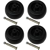 4 Pack Riding Lawn Mower Deck Wheels & Bolts for Craftsman 193406 174873 133957