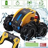 Komiikka Remote Control Car for Boys, RC Stunt Car 360° Rotating Tumbling Truck for Kids Waterproof, Including Battery Rechargeable