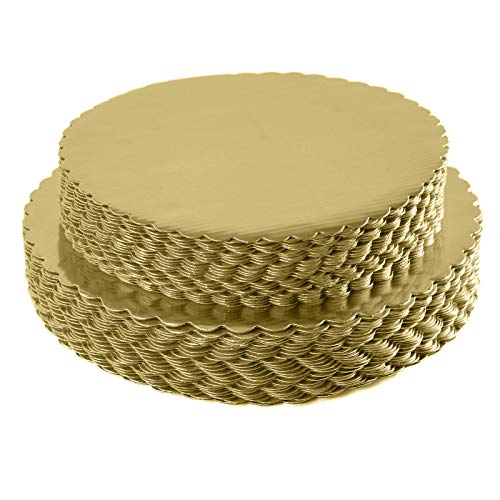 30Pack Cake Board Rounds, Circle Cardboard Base Boards, 8, 10 and 12