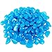 Whonline 300 Pcs Blue Glow Pebble Stone for Garden Walkways Decoration