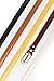 Set of 5 HBY Women Metal Fashion Skinny Leather Belt Elastic belt solid color, One Size Fits 30-34.