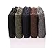 ProEtrade Wool Merino Thermal Socks for Mens Winter Warm Thick Hiking Boot Soft Heavy Cozy Gift Socks for Cold Weather 5 Pairs(Solid Color A,L)