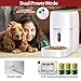Automatic Pet Feeder, Smart Food Dispenser Dog Cat Feeder, Wi-Fi Enabled APP with Voice Recorder for iOS and Android, Programmable Timer for up to 6 Meals per Day 6L Food Capacity, Dual Power Modethumb 3
