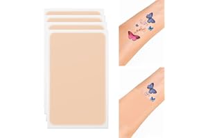 AOFEETINE Tattoo Cover Up Tape, Ultra-Thin Waterproof Tattoo Cover Up Tape for Tattoos, Scars and Birthmarks-4pcs (Skin tone tends to be fair)