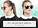 SIPLION Women's Fashion Retro Sunglasses For Women 100% Polarized UV Protection 7605 Black