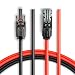 BougeRV 30 Feet 10AWG Solar Extension Cable with MC4 Female and Male Connector Solar Panel Adaptor Kit Tool (30FT Red + 30FT Black)