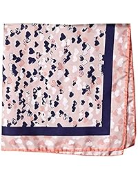 Lake Como Love Rose Bandana - Bufanda de seda, 21.0 x 21.0 in