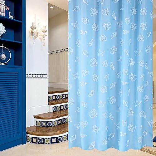 YMFIE European style bath curtain thickening waterproof and mildew proof bath curtain toilet curtain,240cm wide 200cm high