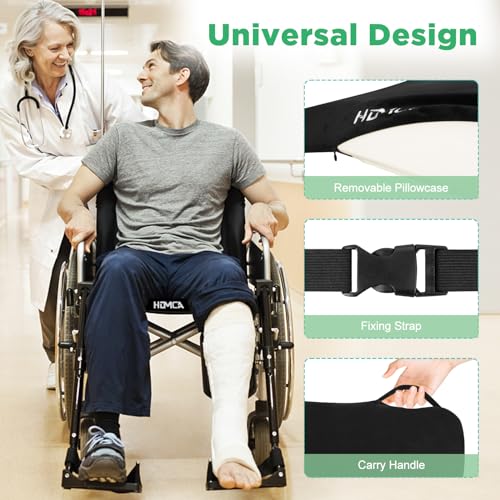 HOMCA Anti-decute Cushion for Wheelchair, Memory Foam Coccyx Cushion with Waterproof Cover, Ergonomic Seat Cushion for Office, Car, Sofa, Home 40 x 45 x 7.5 cm
