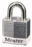 Master Lock 3WHT No. 3 Safety Lockout Padlock, Steel Body, White Bumper