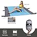 SONGMICS Sand-Resistant Beach Blanket Mat 7' x 9' Extra Large Water-Resistant Picnic Mat Quick-dry parachute nylon Pocket Blanket with 4 Stakes for Picnic, Camping, Hiking