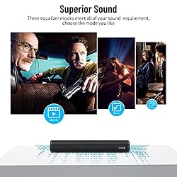 littoak Small Sound Bar for TV, Soundbar with