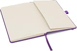 Notes London Eco A5 Notebook Purple - Lined Pages, Pen Loop, Pocket view 4