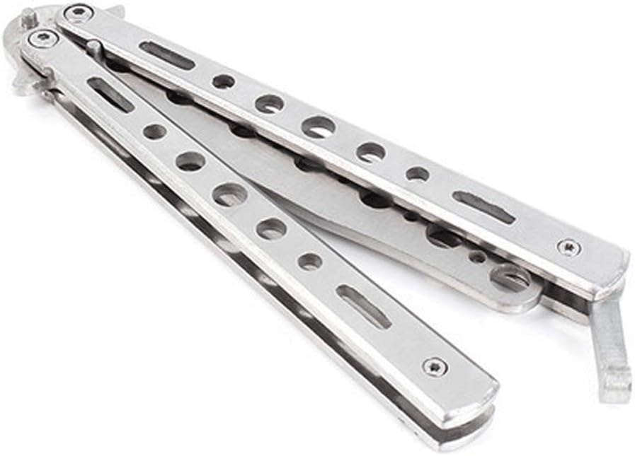 Happy 88 Shop Butterfly Knife Trainer Training Dull Tool Black Metal Practice 100% Brand New and.