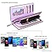 Women Long Clutch Wallet PU Leather Handbag Ladies Purse Large Capacity Multi Card Cellphone Holder Organizer with Zipper Closure Valentine’s Gift Gottowin (Lilac)
