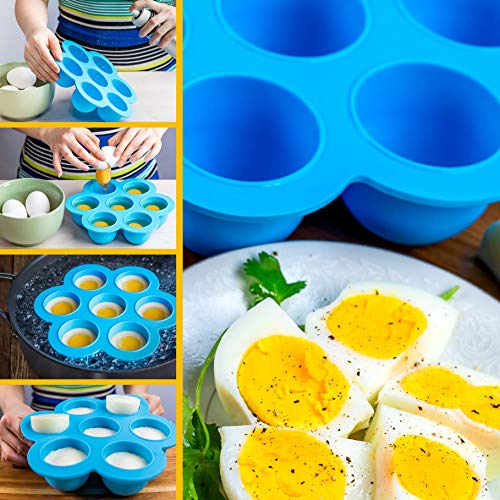 NuRome Silicone Egg Bites Mold for Instant Pot Accessories w/Lid (2