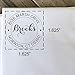 Custom Monogram Address Stamp Calligraphy Round | Custom Return Address Stamp | Self-Inking Stamp | Personalized Address Stamps |
