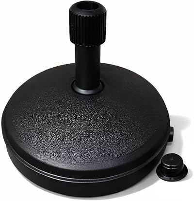 Karrma Ltd Parasol Base 7L Water Filled Garden Umbrella Stand Black