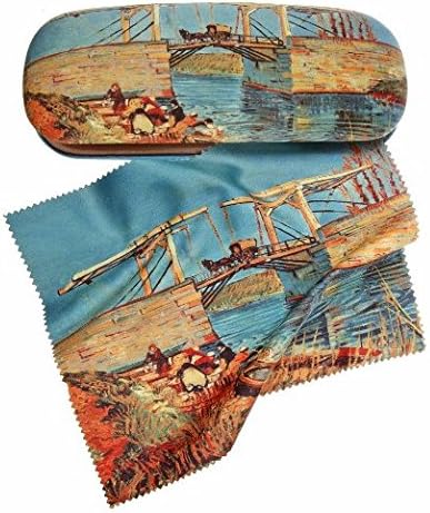 Artis Vivendi Twin Glasses Case and Lens Cleaning Cloth Bridge of Arles by Vincent van Gogh