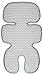 Manito Clean Basic 3D Mesh Seat Pad/Cushion/Liner for Stroller and Car Seat (Zigzag Grey)