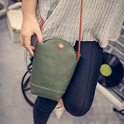 HOT! Small Body Bags ,BeautyVan Fashion Cute Lovely Women Messenger Bags Slim Crossbody Shoulder Bags Handbag (Green)