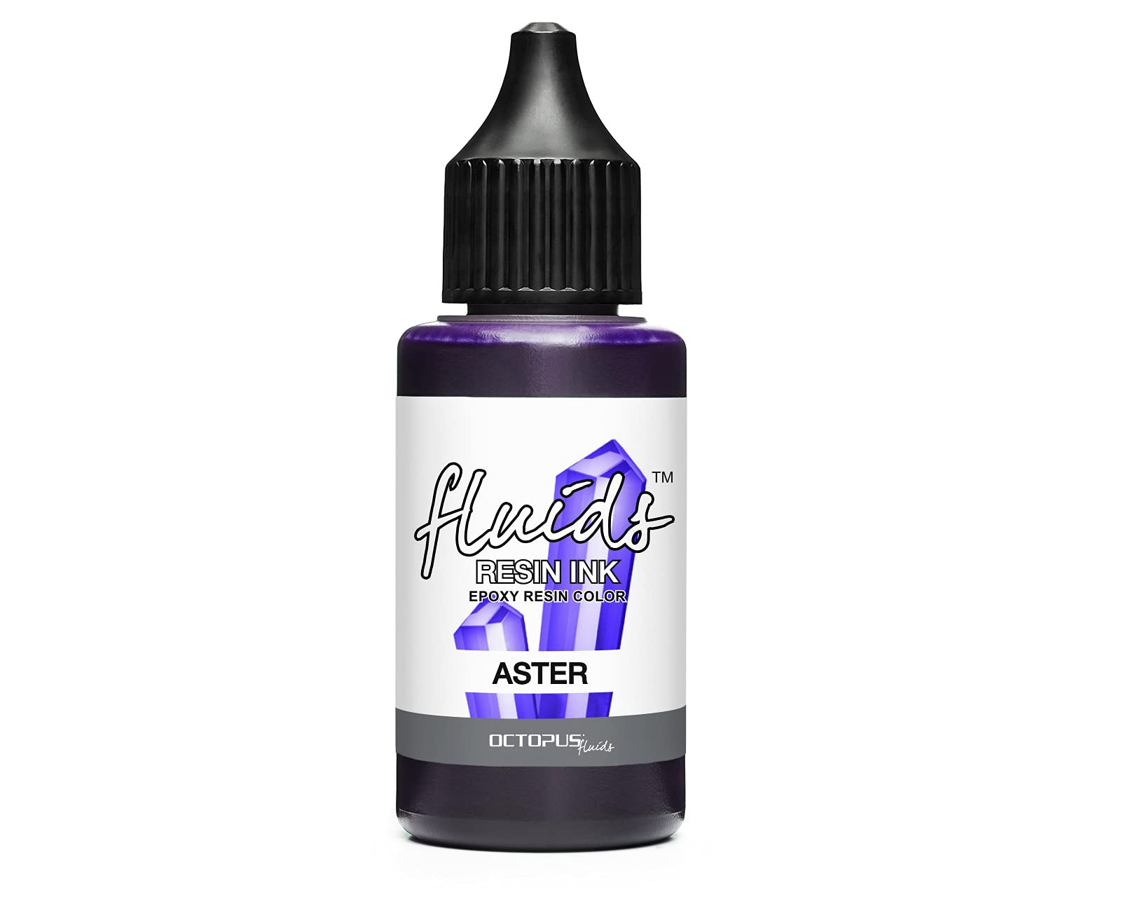 Octopus Fluids Resin Ink Aster, Alcohol Ink for Epoxy Resin and UV Resin, epoxy Resin Colour Translucent for Resin Art, Resin dye Liquid, 30 ml, Violet