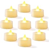 Homemory 100-Pack Flameless LED Tea Lights Candles Battery Operated, 200+Hour Fake Electric Candles TeaLights for Votive, Halloween, Ofrenda, Diya, Wedding Centerpiece Table Decor, Funeral, Christmas