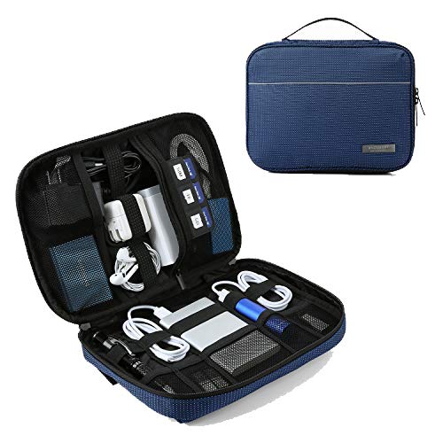 BAGSMART Travel Cable Organizer Cases Electronics Accessories Storage Bag for Hard Drives