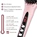 Enhanced Hair Straightener Heat Brush by MiroPure, 2-in-1 Ceramic Ionic Straightening Brush, Hot Comb with Anti-Scald Feature, Auto Temperature Lock & Auto-Off Function (Pink)thumb 3
