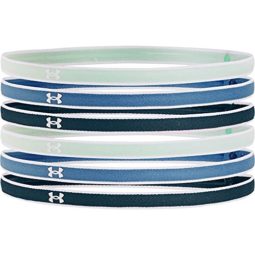Under Armour Women's Mini Athletic Headbands, 6Pack , Blue Note (413