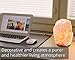 HemingWeigh Natural Himalayan Rock Salt Lamp 6-7 lbs with Wood Base, Electric Wire & Bulb
