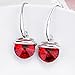 Mondaynoon Valentine's Day Gift Magic Love Bean Women's Swarovski Element Crystal French Wire Dangle Earrings